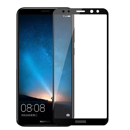 5D TEMPERED GLASS 9Η ΠΡΟΣΤΑΣΙΑ ΟΘΟΝΗΣ HUAWEI MATE 20 PRO FULL COVER - ΜΑΥΡΟ
