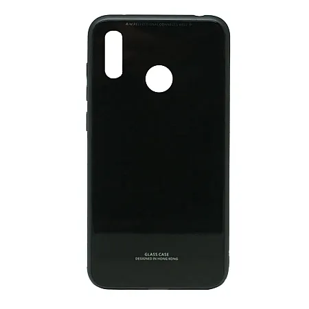 ΘΗΚΗ HUAWEI P SMART 2019 BACK CASE GLASS ΜΑΥΡΟ
