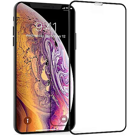 5D Tempered Glass 9Η Προστασία Οθόνης iPhone 11 Pro Max / Xs Max (6,5') Μαύρο