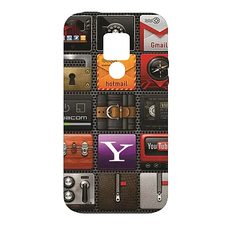 ΘΗΚΗ HUAWEI MATE 20 GLASS CASE SOCIAL