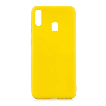 ΘΗΚΗ SAMSUNG A30 SOFT TOUCH TPU  ΚΙΤΡΙΝΟ
