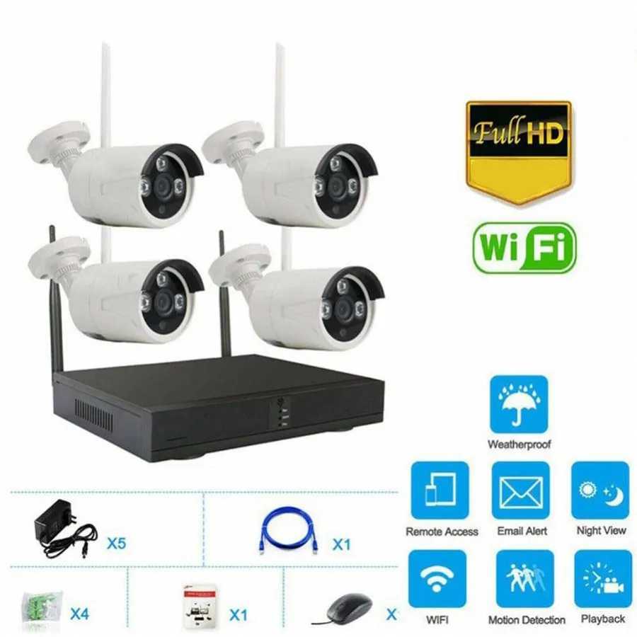 Ασύρματο Καταγραφικό CCTV Kit WiFi (4x camera)
