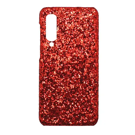 Θήκη για Xiaomi Mi 9 Lite Eco TPU Glitter (κόκκινο)