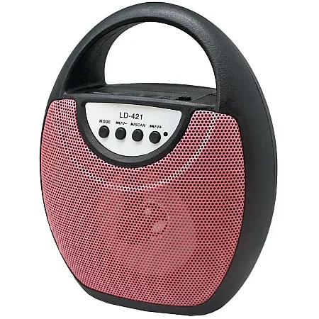 Ηχείο LD-421 Retro Φορητό (ρόζ)