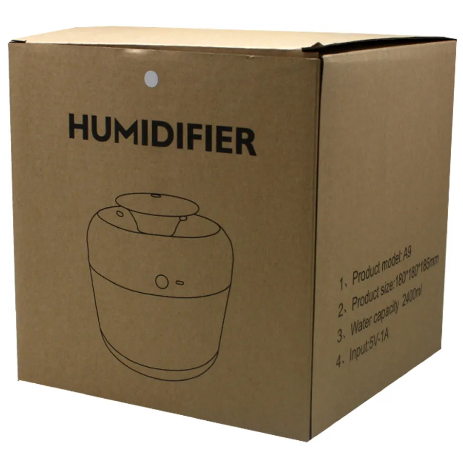 Υγραντήρας - Συσκευή για Αρωματοθεραπεία Ultrasonic Diffuser APJ-A801 (με νυχτερινό φωτισμό)