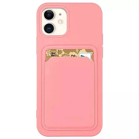 Θήκη iPhone 11 Pro Max Back Cover με Υποδοχή Κάρτας (ροζ)