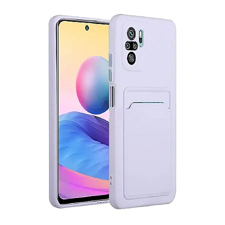 Θήκη για Xiaomi Poco F3 Back Cover με Υποδοχή Κάρτας (μωβ)