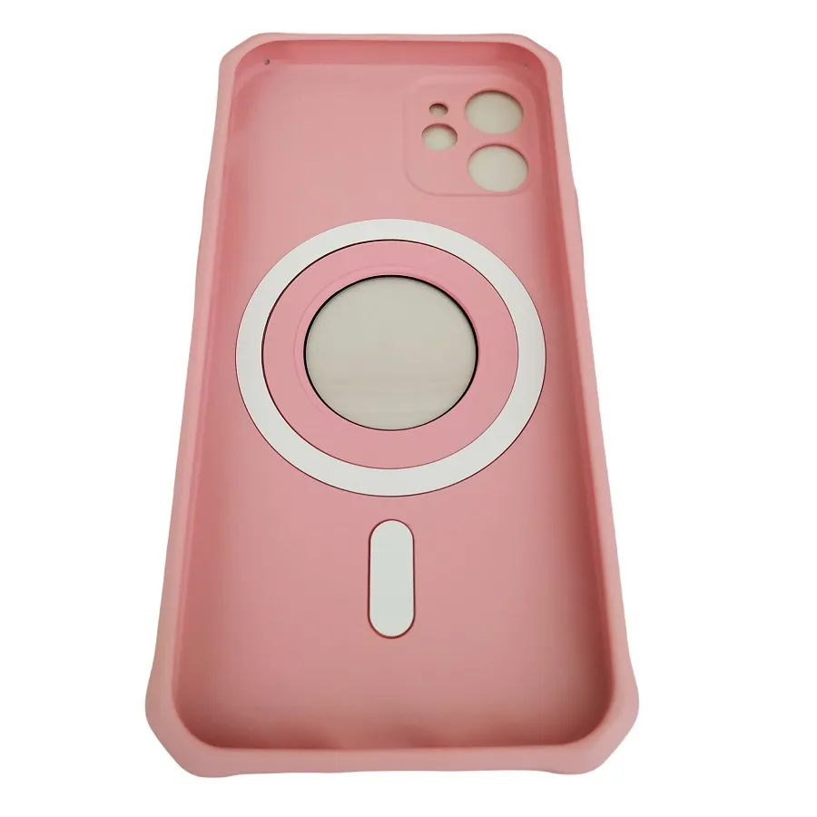 Θήκη για iPhone 12 Mini Mag Safe Back Cover Soft Touch (ροζ)
