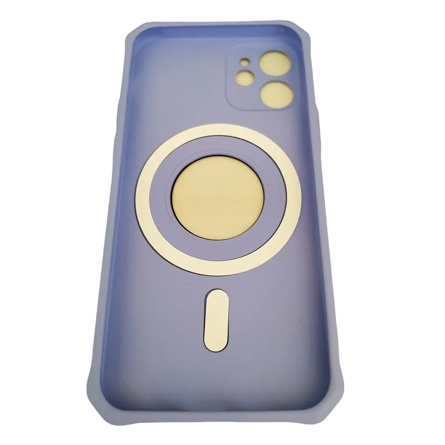 Θήκη για iPhone 12 Mini Mag Safe Back Cover Soft Touch (μωβ)
