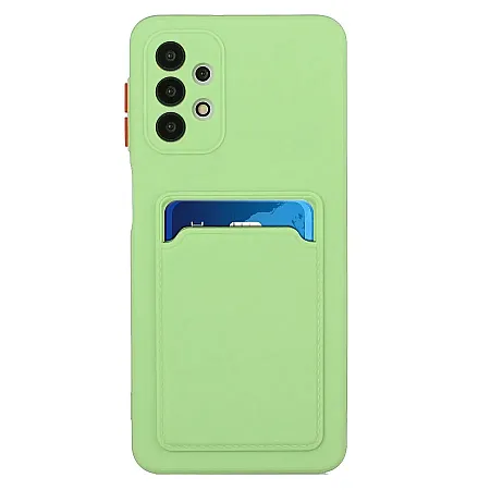 Θήκη Samsung S21 Ultra 5G Galaxy Back Cover με Υποδοχή Κάρτας (light πράσινο)