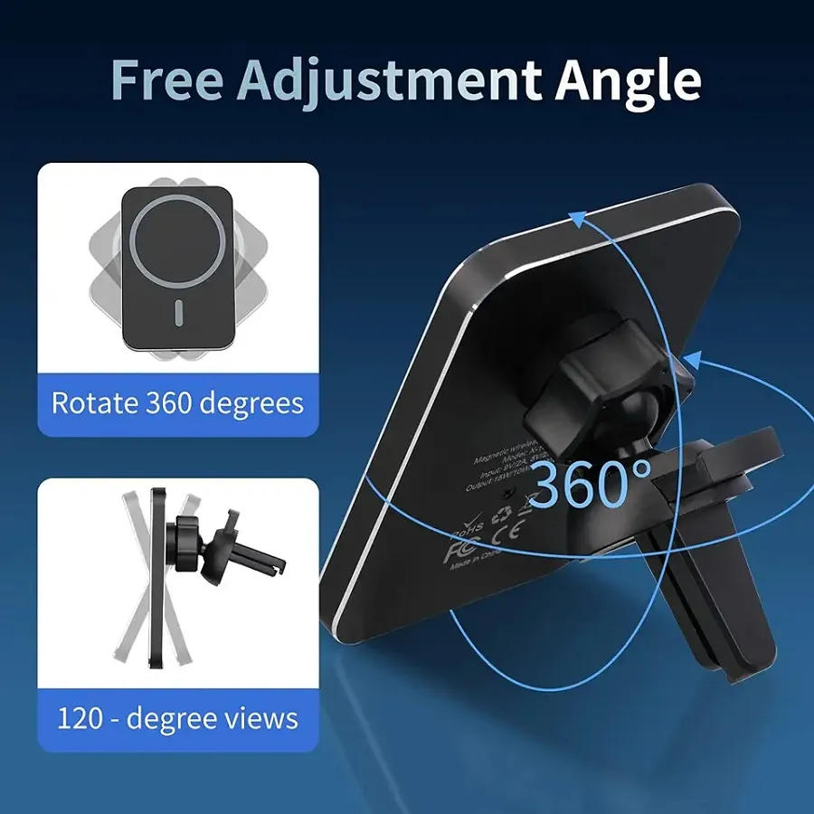 Βάση Κινητού Αυτοκινήτου HaloLock 15W για iPhone με Μαγνήτη και Ασύρματη Φόρτιση