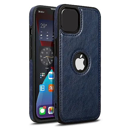 Θήκη για iPhone 12 Mini Artificial Leather (μπλε)