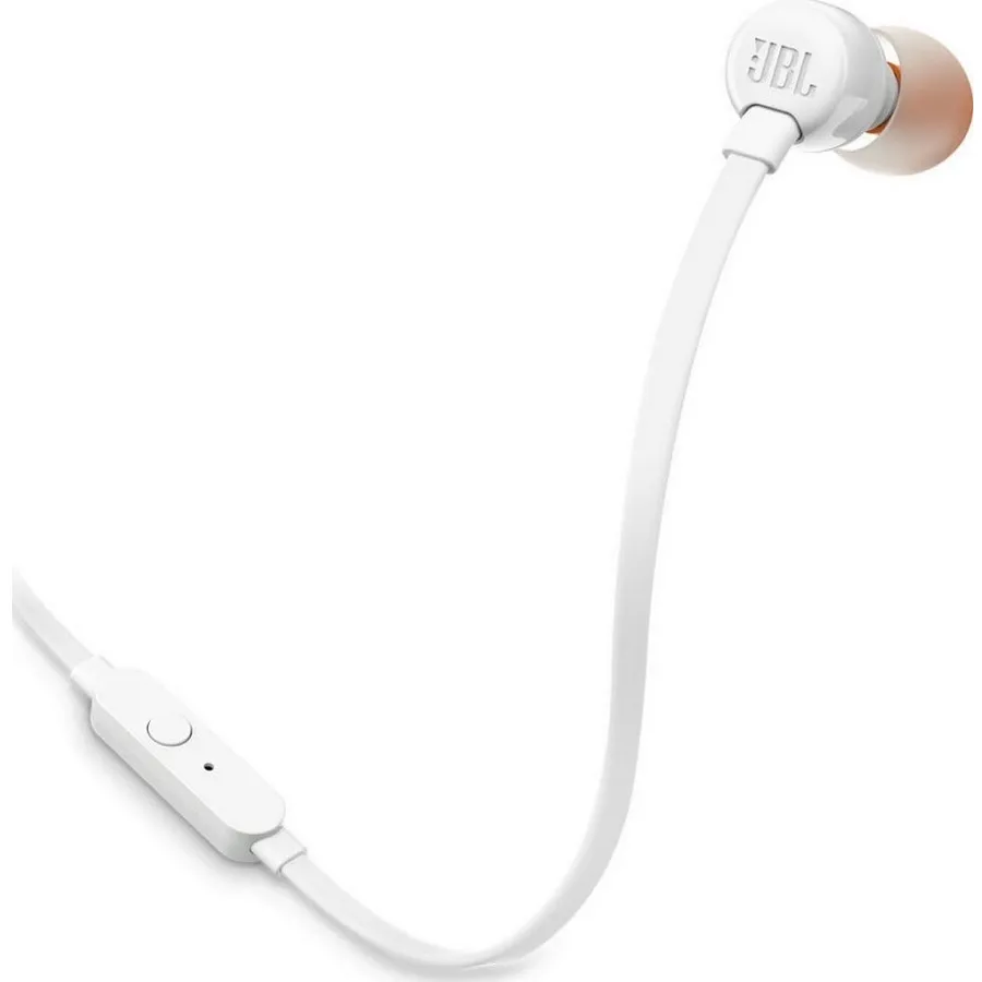 Handsfree JBL T110E In-ear 3.5mm (άσπρο)