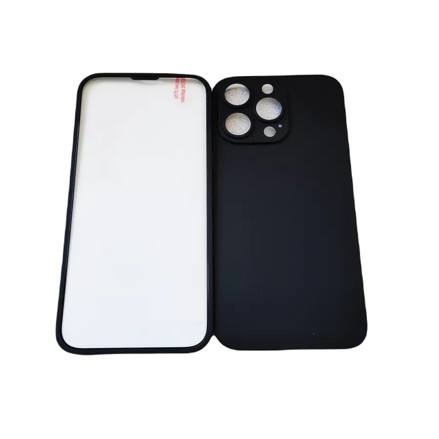 Θήκη για iPhone 12 Pro Full 360° All in One Glass (μαύρο)