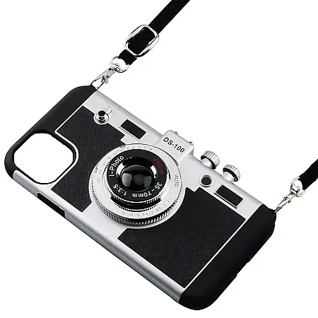 Θήκη για iPhone 12 Pro 3D Vintage Camera (μαύρο)