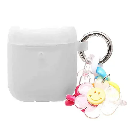 Θήκη για AirPods Flower (άσπρο)