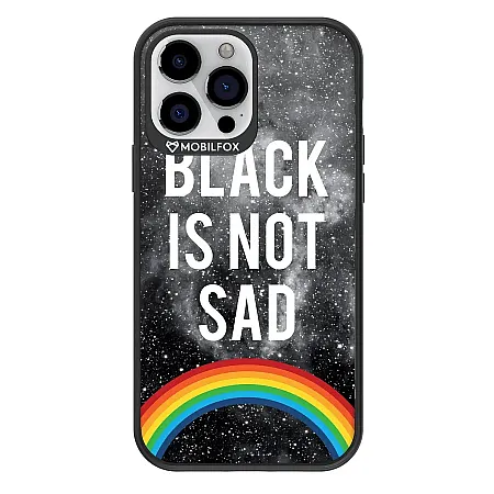 Θήκη για iPhone 13 Pro Mobilfox Black is Not Sad Full-Shock (μαύρο)