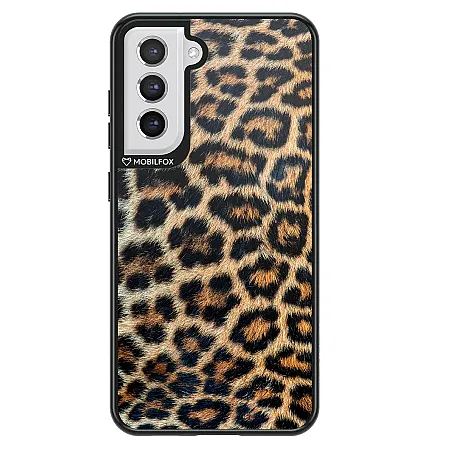 Θήκη για Samsung S21 FE Mobilfox Leopard Full-Shock  (μαύρο)
