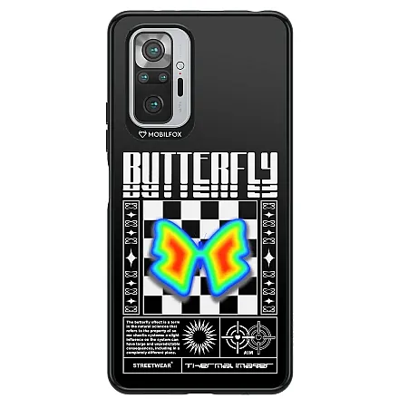 Θήκη για Xiaomi Redmi Note 10s Mobilfox Butterfy Full-Shock  (μαύρο)