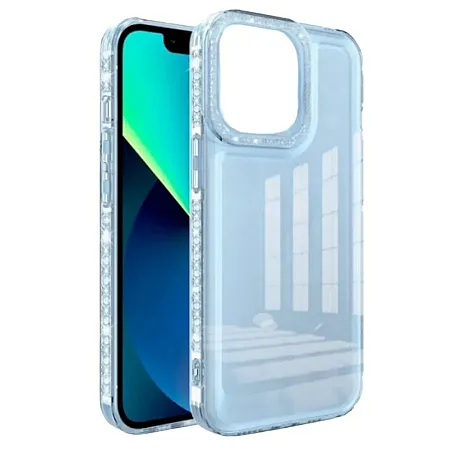 Θήκη για Xiaomi Redmi 10A Diamond Bling Διάφανη (μπλε)