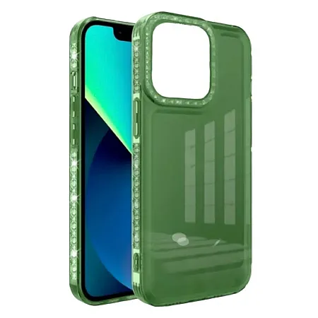 Θήκη για Realme C30 Diamond Bling Διάφανη (μπλε)