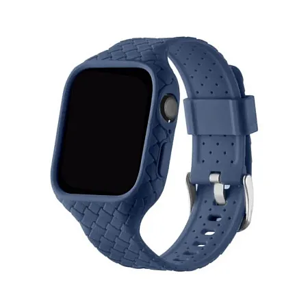 Λουράκι με θήκη TPU για Smartwatch SE7/8 44-45mm Woven (μπλε)