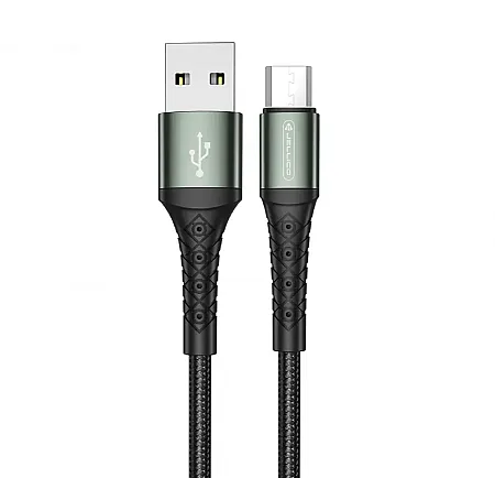 Καλώδιο Φόρτισης/Δεδομένων JELLICO B10 USB σε Micro USB (μαύρο)