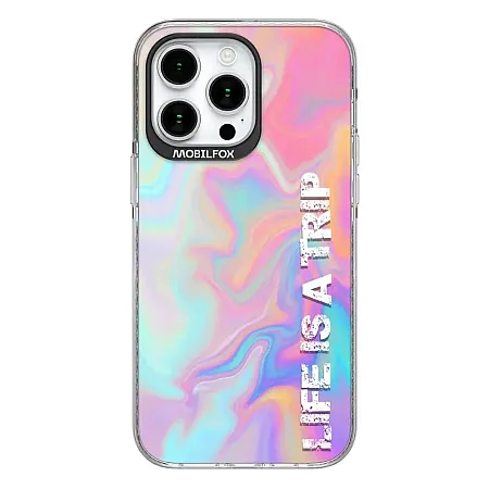 Θήκη για iPhone 13 Pro Mobilfox Life Is A Trip Transparent Full-Shock  (μαύρο)