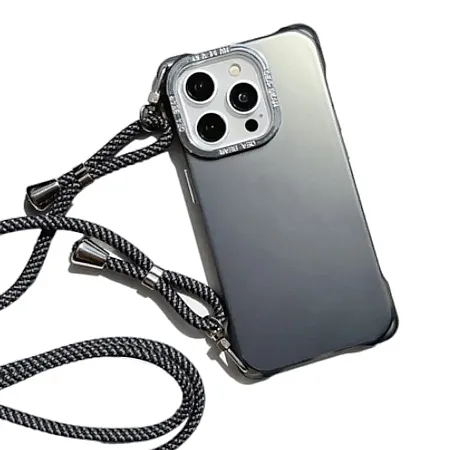 Θήκη για iPhone 14 Plus με Λουράκι Crossbody Frosted Case (γκρι)