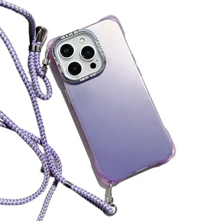 Θήκη για iPhone 11 με Λουράκι Crossbody Frosted Case (μωβ)