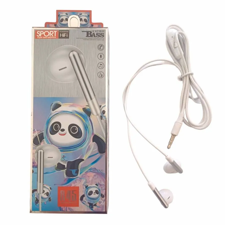 Ακουστικά Handsfree Jack 3,5mm R45 Mix Colors 20 τμχ (μαύρο, άσπρο, βεραμάν, ροζ)