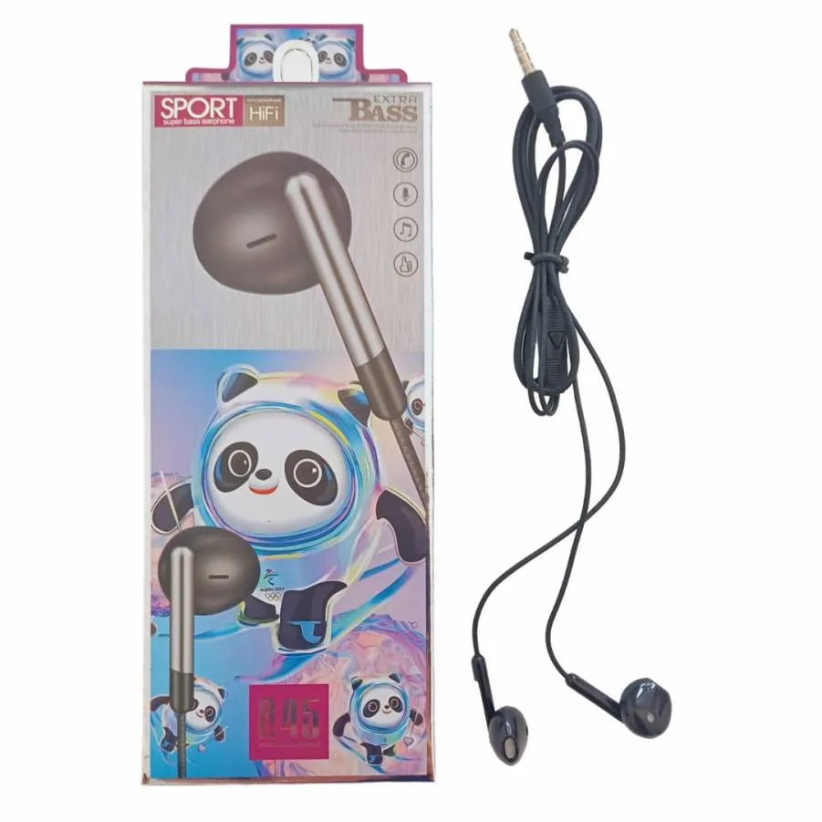 Ακουστικά Handsfree Jack 3,5mm R45 Mix Colors 20 τμχ (μαύρο, άσπρο, βεραμάν, ροζ)