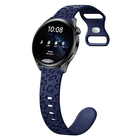 Λουράκι Σιλικόνης για Apple Watch Leopard 38/39/40/41mm (μπλε)