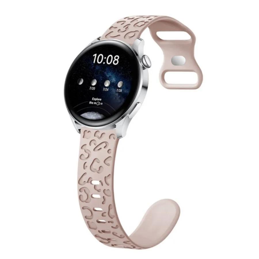 Λουράκι Σιλικόνης για Apple Watch Leopard 42/44/45/49mm (Nude)