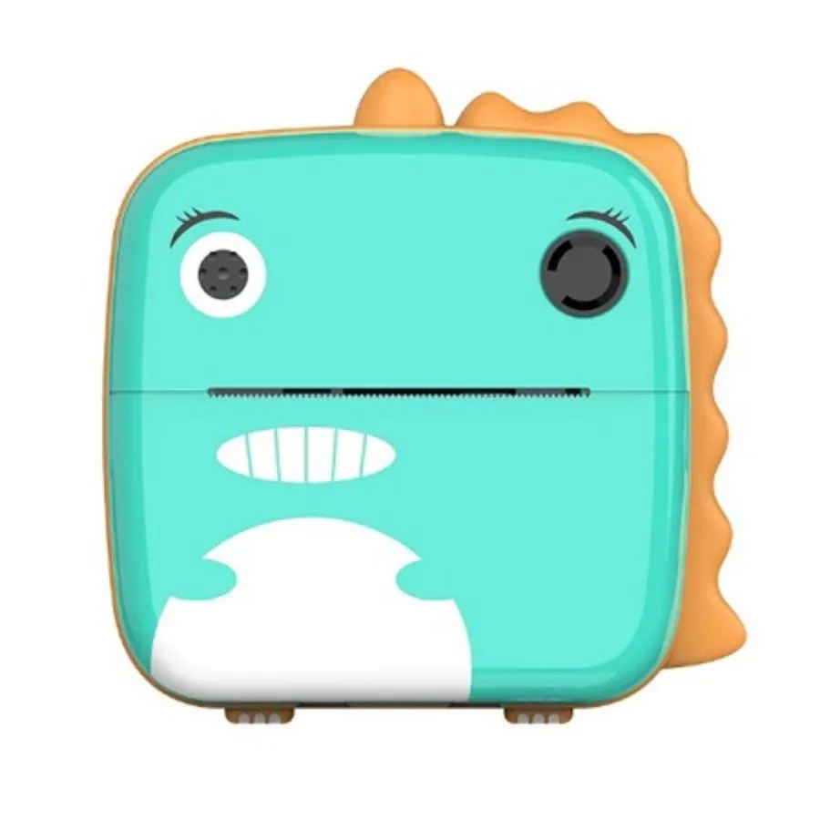 Παιδική Κάμερα Instant Print με Θερμική Εκτύπωση Dinosaur (πράσινο)