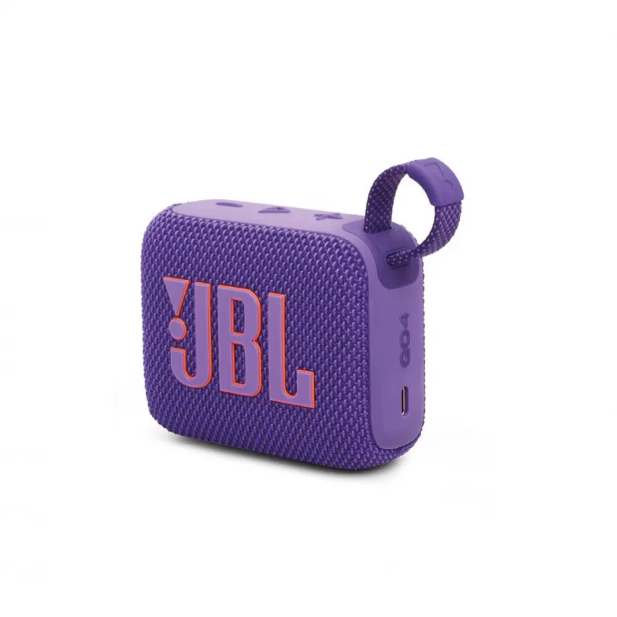 JBL Go 4 Αδιάβροχο Ηχείο Bluetooth 4.2W με 7 ώρες Λειτουργίας (Μωβ)