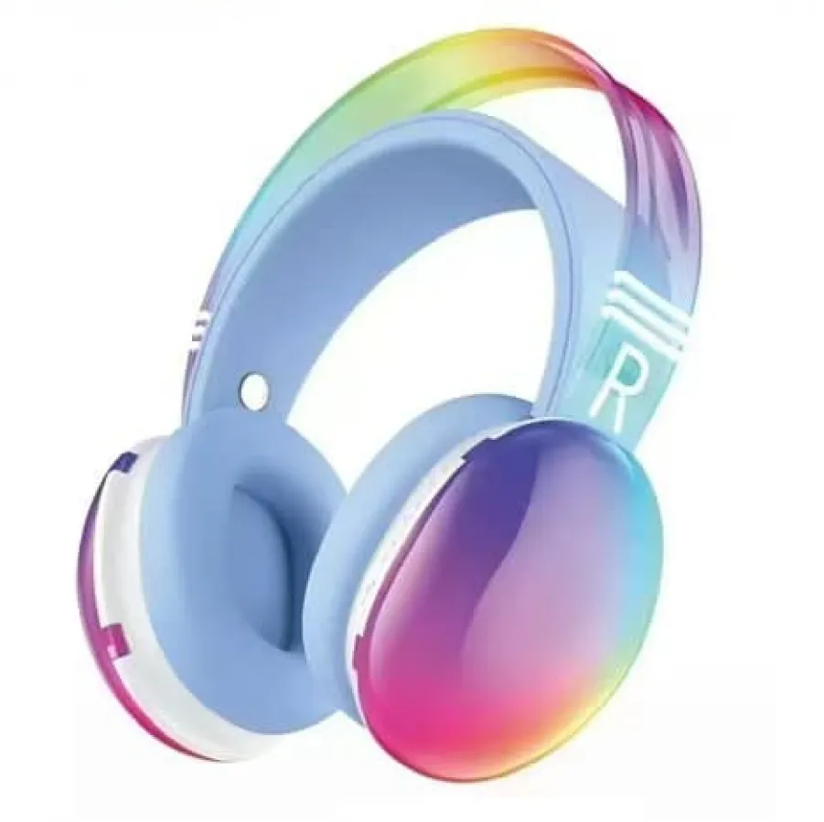 Ασύρματα Ακουστικά Κεφαλής PG581 με RGB Φωτισμό (Μπλε)