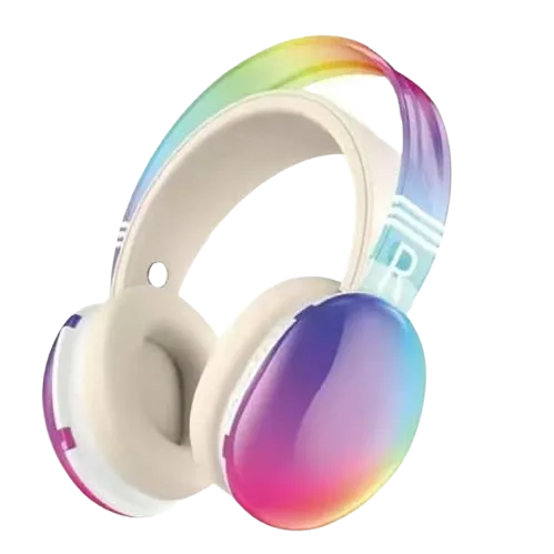 Ασύρματα Ακουστικά Κεφαλής PG581 με RGB Φωτισμό (Άσπρο)