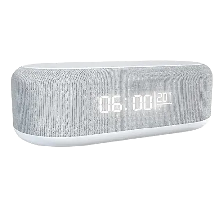 Βάση Ασύρματης Φόρτισης 028 με Ρολόι 15w (Άσπρο)