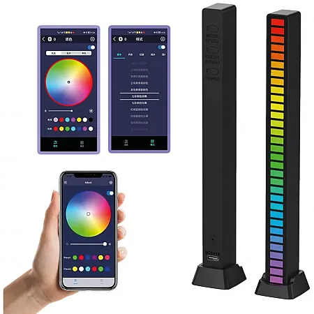 Επαναφορτιζόμενο φωτιστικό RGB με δυνατότητα φωνητικού ελέγχου