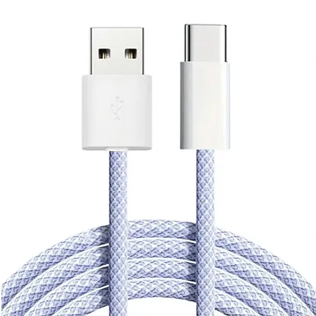 Καλώδιο Φόρτισης USB σε Type-C 1m (Μωβ)