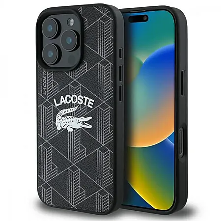 Θήκη για Iphone 16 Pro Lacoste Blend Monogram Magsafe  (Μαύρο-LCHMP16LPIGK)