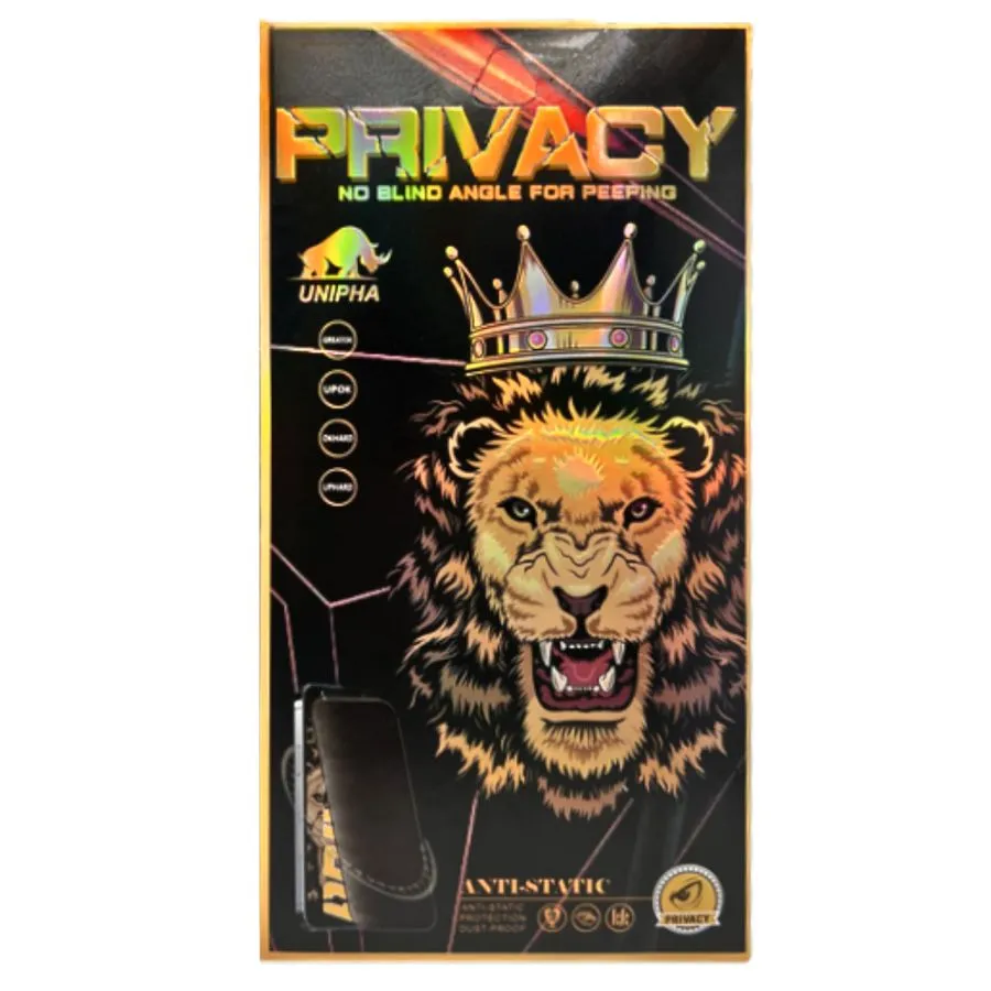 Privacy Full Glue Tempered Glass 9Η Προστασία Οθόνης για iPhone 17 Pro