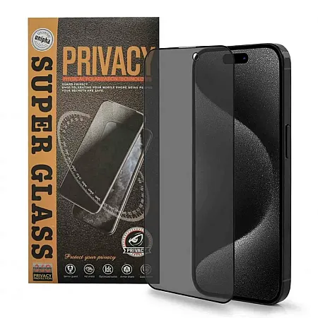 Privacy - Matte Full Glue Tempered Glass 9H Προστασία Οθόνης για iPhone 17 Pro Max
