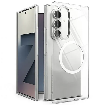 Θήκη για Samsung Z Fold 7 Mag Safe Back Cover Σιλικόνης (Διάφανο)