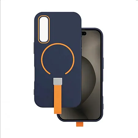 Θήκη για Samsung Galaxy A17 4G / A17 5G Mag Με Λαβή Σιλικόνης (Μπλε)