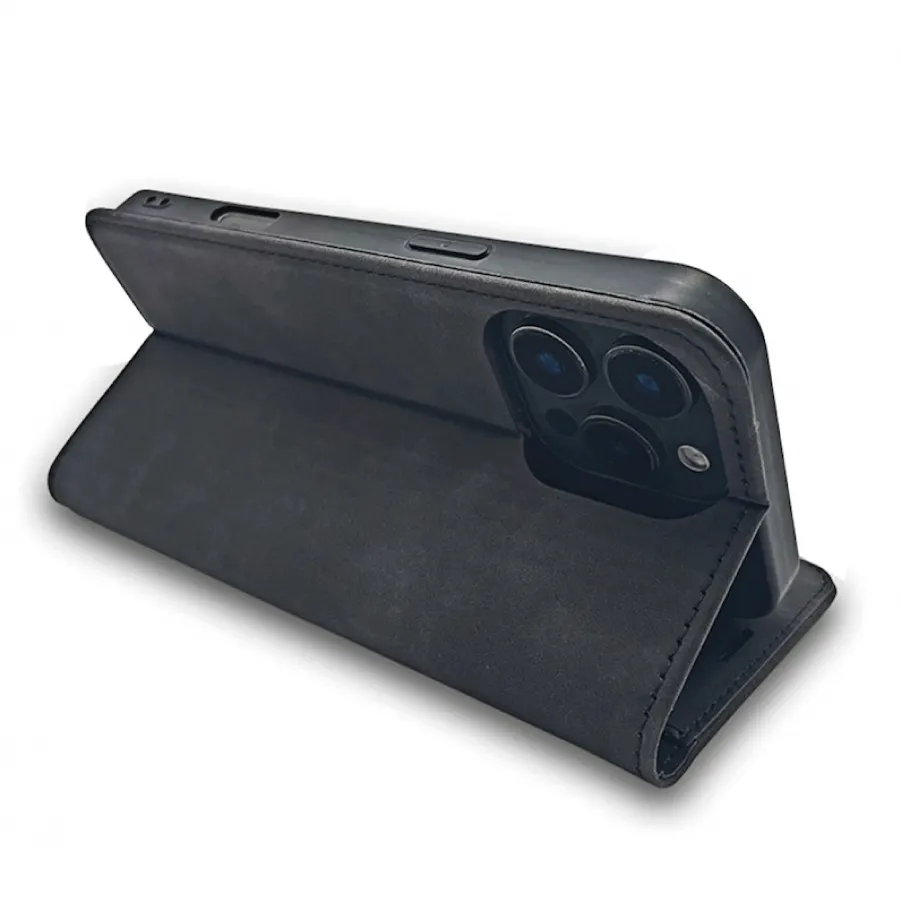 Θήκη για Samsung Galaxy A17 4G / 5G Suede Book Cover (Μαύρο)