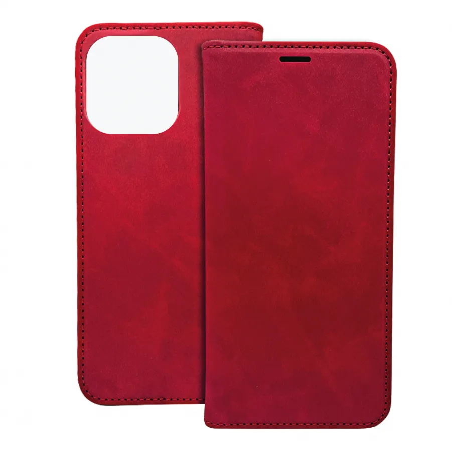 Θήκη για Samsung Galaxy A17 4G / 5G Suede Book Cover (Κόκκινο)